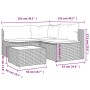 Set muebles de jardín 4 piezas y cojines ratán sintético marrón de , Sofás de exterior - Ref: Foro24-319829, Precio: 325,59 €...
