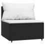 Set de muebles de jardín 3 pzas y cojines ratán sintético negro de , Sofás de exterior - Ref: Foro24-319739, Precio: 152,23 €...