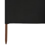 Paravientos de playa de 6 paneles tela negro 800x80 cm de , Sombrillas - Ref: Foro24-47172, Precio: 61,53 €, Descuento: %