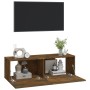 Muebles de pared de TV 2 uds madera roble ahumado 100x30x30 cm | Foro24.es | Tu tienda online para hogar, jardín y más Foro24.es