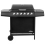 Barbacoa de gas con 6 fogones negra de , Barbacoas - Ref: Foro24-3053628, Precio: 250,30 €, Descuento: %