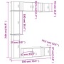 Set de muebles de TV 7 pzas madera contrachapada blanco brillo de , Muebles TV - Ref: Foro24-3188824, Precio: 379,00 €, Descu...