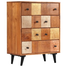Cómoda de cajones madera maciza de acacia 60x30x75 cm de , Cajoneras - Ref: Foro24-247681, Precio: 318,36 €, Descuento: %