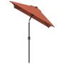 Sombrilla de jardín con palo de metal terracota 300x200 cm de , Sombrillas - Ref: Foro24-44504, Precio: 65,70 €, Descuento: %