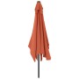 Sombrilla de jardín con palo de metal terracota 300x200 cm de , Sombrillas - Ref: Foro24-44504, Precio: 65,70 €, Descuento: %