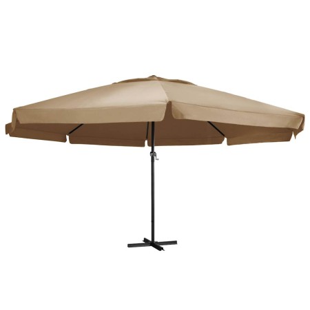 Sombrilla de jardín con palo de aluminio taupe 600 cm de , Sombrillas - Ref: Foro24-47373, Precio: 267,02 €, Descuento: %