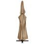 Sombrilla de jardín con palo de aluminio taupe 600 cm de , Sombrillas - Ref: Foro24-47373, Precio: 267,02 €, Descuento: %