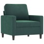 Juego de sofás con cojines 4 piezas terciopelo verde oscuro de , Sofás - Ref: Foro24-3201488, Precio: 705,03 €, Descuento: %
