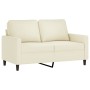 Juego de sofás con cojines 2 piezas terciopelo crema de , Sofás - Ref: Foro24-3201504, Precio: 479,46 €, Descuento: -5%%