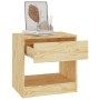 Mesita de noche madera maciza de pino 40x31x40 cm de , Mesitas de noche - Ref: Foro24-808063, Precio: 38,42 €, Descuento: %