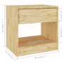 Mesita de noche madera maciza de pino 40x31x40 cm de , Mesitas de noche - Ref: Foro24-808063, Precio: 38,42 €, Descuento: %