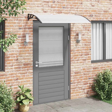 Marquesina para puerta PC negro y transparente 150x75 cm de , Toldos - Ref: Foro24-144814, Precio: 112,71 €, Descuento: %