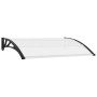 Marquesina para puerta PC negro y transparente 150x75 cm de , Toldos - Ref: Foro24-144814, Precio: 112,71 €, Descuento: %