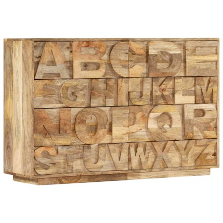 Armario Alphabet con 6 cajones madera maciza mango 120x35x79 cm | Foro24.es | Tu tienda online para hogar, jardín y más Foro24.es
