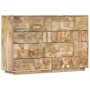 Armario Alphabet con 6 cajones madera maciza mango 120x35x79 cm | Foro24.es | Tu tienda online para hogar, jardín y más Foro24.es
