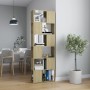 Librería separador contrachapada roble Sonoma 60x24x186 cm de , Librerías y estanterías - Ref: Foro24-809101, Precio: 76,11 €...