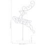 Renos voladores y trineo blanco cálido 260x21x87 cm de , Luces de Navidad - Ref: Foro24-328509, Precio: 70,03 €, Descuento: -5%%
