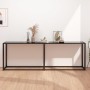 Mesa consola vidrio templado negro 220x35x75,5 cm de , Mesas auxiliares - Ref: Foro24-331691, Precio: 108,33 €, Descuento: %