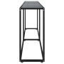 Mesa consola vidrio templado negro 220x35x75,5 cm de , Mesas auxiliares - Ref: Foro24-331691, Precio: 108,33 €, Descuento: %