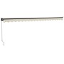 Toldo retráctil aluminio y tela color crema 5x3 m de , Toldos - Ref: Foro24-3154455, Precio: 381,05 €, Descuento: -5%%