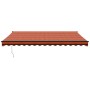 Toldo retráctil aluminio y tela naranja y marrón 4,5x3 m de , Toldos - Ref: Foro24-3154469, Precio: 267,31 €, Descuento: %
