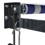 Toldo retráctil automático azul y blanco 3,5x2,5 m | Foro24.es | Tu tienda online para hogar, jardín y más Foro24.es