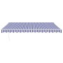 Toldo retráctil automático azul y blanco 4,5x3 m de , Toldos - Ref: Foro24-3154474, Precio: 401,77 €, Descuento: %