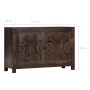 Aparador con diseño tallado madera maciza de mango 110x35x70 cm de , Aparadores - Ref: Foro24-247765, Precio: 399,36 €, Descu...