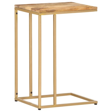 Mesa auxiliar de madera maciza de mango 35x45x65 cm | Foro24.es | Tu tienda online para hogar, jardín y más Foro24.es