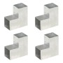 Conectores de postes en L 4 uds metal galvanizado 101x101 mm de , Postes de cerca - Ref: Foro24-145478, Precio: 67,49 €, Desc...