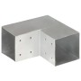 Conectores de postes en L 4 uds metal galvanizado 101x101 mm de , Postes de cerca - Ref: Foro24-145478, Precio: 67,49 €, Desc...