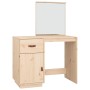Mesa tocador de madera maciza de pino 95x50x134 cm de , Tocadores para dormitorios - Ref: Foro24-820087, Precio: 118,43 €, De...