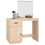 Mesa tocador de madera maciza de pino 95x50x134 cm de , Tocadores para dormitorios - Ref: Foro24-820087, Precio: 118,43 €, De...