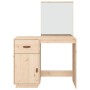 Mesa tocador de madera maciza de pino 95x50x134 cm de , Tocadores para dormitorios - Ref: Foro24-820087, Precio: 118,43 €, De...