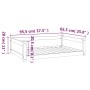 Cama para perros madera maciza de pino 95,5x65,5x28 cm de , Camas para perros - Ref: Foro24-821457, Precio: 76,92 €, Descuent...