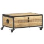 Mesa de centro de madera maciza de mango 70x50x33 cm de , Mesas de centro - Ref: Foro24-286378, Precio: 219,89 €, Descuento: ...