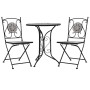 Set mesa y sillas bistró mosaico 3 pzas baldosa cerámica gris de , Conjuntos de jardín - Ref: Foro24-279690, Precio: 267,42 €...