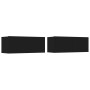 Set de muebles para TV 4 piezas madera contrachapada negro de , Muebles TV - Ref: Foro24-3114311, Precio: 144,39 €, Descuento...