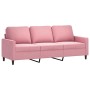 Juego de sofás con cojines 2 piezas terciopelo rosa de , Sofás - Ref: Foro24-3201519, Precio: 536,78 €, Descuento: %