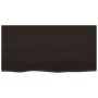 Estante de pared madera roble tratada marrón oscuro 80x40x2 cm de , Estantes y estanterías - Ref: Foro24-363785, Precio: 47,2...
