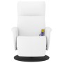 Sillón reclinable masaje con reposapiés cuero sintético blanco de , Sillones - Ref: Foro24-356558, Precio: 204,08 €, Descuent...