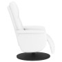 Sillón reclinable masaje con reposapiés cuero sintético blanco de , Sillones - Ref: Foro24-356558, Precio: 204,08 €, Descuent...
