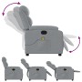Sillón reclinable de masaje de tela gris claro de , Sillones - Ref: Foro24-373474, Precio: 219,64 €, Descuento: %