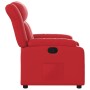 Sillón reclinable de cuero sintético rojo de , Sillones - Ref: Foro24-373565, Precio: 204,77 €, Descuento: -5%%