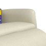 Sillón reclinable masaje con reposapiés cuero sintético crema | Foro24.es | Tu tienda online para hogar, jardín y más Foro24.es