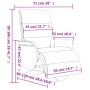 Sillón reclinable masaje con reposapiés cuero sintético crema | Foro24.es | Tu tienda online para hogar, jardín y más Foro24.es