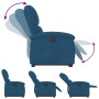 Sillón reclinable elevable de terciopelo azul de , Sillones - Ref: Foro24-3204310, Precio: 297,56 €, Descuento: %