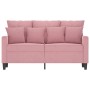 Sofá de 2 plazas terciopelo rosa 120 cm de , Sofás - Ref: Foro24-359296, Precio: 240,81 €, Descuento: %
