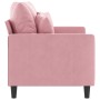 Sofá de 2 plazas terciopelo rosa 120 cm de , Sofás - Ref: Foro24-359296, Precio: 240,81 €, Descuento: %