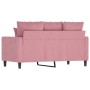 Sofá de 2 plazas terciopelo rosa 120 cm de , Sofás - Ref: Foro24-359296, Precio: 240,81 €, Descuento: %
